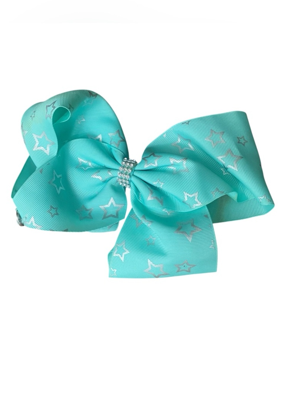 Teal Bow with Stars